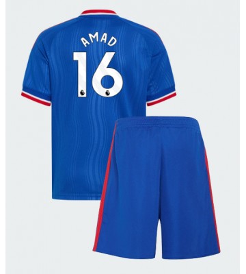 Manchester United Amad Diallo #16 Udebanetrøje Børn 2026-27 Kortærmet (+ Korte bukser)